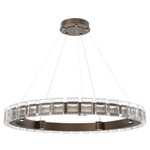 Tessera Ring Chandelier - Flat Bronze / Tessera Pave