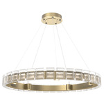 Tessera Ring Chandelier - Gilded Brass / Tessera Pave