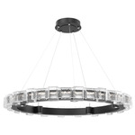 Tessera Ring Chandelier - Matte Black / Tessera Tetro