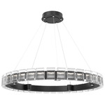 Tessera Ring Chandelier - Matte Black / Tessera Pave