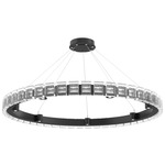 Tessera Ring Chandelier - Matte Black / Tessera Pave