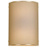 Uptown Mesh Glass Cover Wall Sconce - Gilded Brass / Frosted