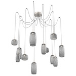 Vessel Swag Multi Light Pendant - Beige Silver / Vessel Smoke