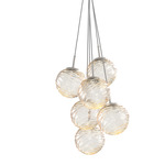 Gaia Cluster Pendant - Beige Silver / Amber