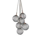 Gaia Cluster Pendant - Beige Silver / Smoke