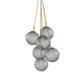 Gaia Cluster Pendant - Gilded Brass / Smoke