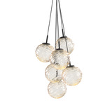 Gaia Cluster Pendant - Matte Black / Amber