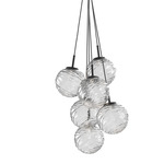 Gaia Cluster Pendant - Matte Black / Clear