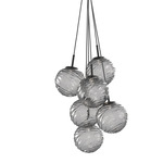 Gaia Cluster Pendant - Matte Black / Smoke