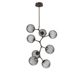 Gaia Modern Vine Chandelier - Flat Bronze / Smoke