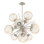 Gaia Starburst Chandelier - Beige Silver / Amber