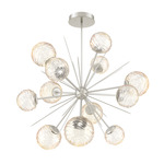 Gaia Starburst Chandelier - Beige Silver / Amber
