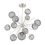 Gaia Starburst Chandelier - Beige Silver / Smoke