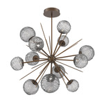 Gaia Starburst Chandelier - Flat Bronze / Smoke