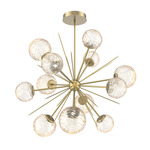 Gaia Starburst Chandelier - Gilded Brass / Amber