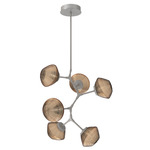 Mesa Modern Vine Chandelier - Beige Silver / Mesa Bronze