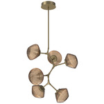 Mesa Modern Vine Chandelier - Gilded Brass / Mesa Bronze