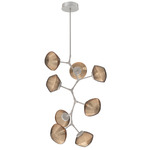 Mesa Modern Vine Chandelier - Beige Silver / Mesa Bronze
