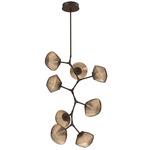 Mesa Modern Vine Chandelier - Flat Bronze / Mesa Bronze