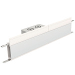 Truline Trim 1.6A Center Feed Power Channel Connector - White