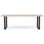 70/70 Dining Table - Overstock - Black / Oak Veneer