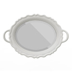 Plateau Mirror - Overstock - White / Mirror