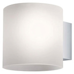 Tube Wall Sconce - Overstock - White / Satin