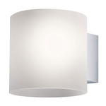 Tube Wall Sconce - Overstock - White / Satin