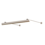 Kurve Display Sign with Feed Thru Stem 48 Inch - Overstock - Satin Aluminum