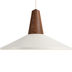 Eikon Shell Pendant - Open Box - Walnut / White