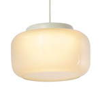 Trufa Pendant - White / Sandblasted