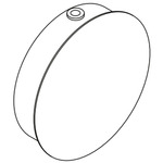 Ceiling / Wall Rose Accessory - Matte White