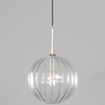 Dries Pendant - Open Box - Lacquered Burnished Brass / Dries Ribbon