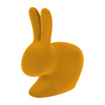 Rabbit Bookend Velvet - Open Box - Dark Gold