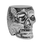 Mexico Stool/Side Table - Overstock - Silver
