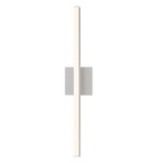 Stix Bathroom Vanity Light - Overstock - Bright Satin Aluminum / Frosted Optical Acrylic