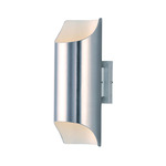 Lightray 86119 LED Outdoor Wall Light - Overstock - Brushed Aluminum