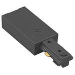 L-Track Track Live End Connector - Overstock - Black