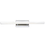Parallax Bathroom Vanity Light - Overstock - Chrome / White