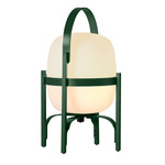 Cestita Alubat Portable Table Lamp - English Green / White Opal
