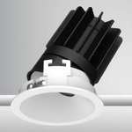 Luca 2.7 inch Round TruColor RGBTW 24V ADJ Downlight With Trim - White / White