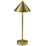 Ritchie Portable Table Lamp - Antique Brass / Frosted