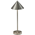 Ritchie Portable Table Lamp - Brushed Steel / Frosted