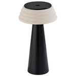 Jacky Portable Table Lamp - Black / White