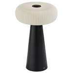 Ozzie Portable Table Lamp - Black / White