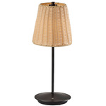 Andy Table Lamp - Black / Rattan