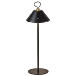 Danny Table Lamp - Black / Antique Brass / Frosted