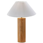 Marta Table Lamp - Natural Wood / White