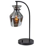 Tate Table Lamp - Black / Smoke