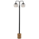 Stockton Floor Lamp - Black / White